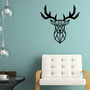 Wallity Deer2 Metal Decor Negro